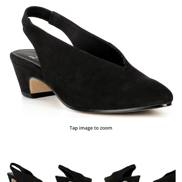 Eileen Fisher NWOT NWOB Moddie Nubuck Slingback Block Heel Pumps WOMEN SIZE 9 - Picture 1 of 8